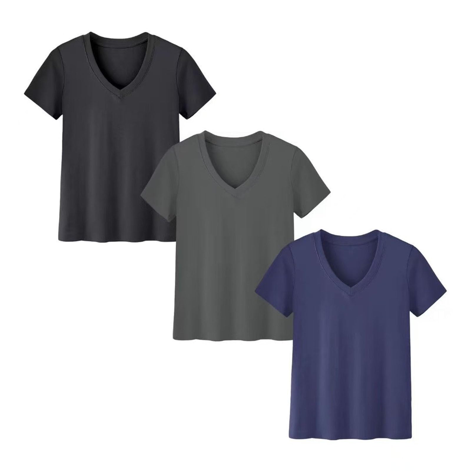 T Shirt Femme T-Shirts Amples Élégant À Manches Courtes Basics Tee Shirts Décontracté Confortables Coton Haut Femme Oversize Blouse Tunique Tops T Shirts