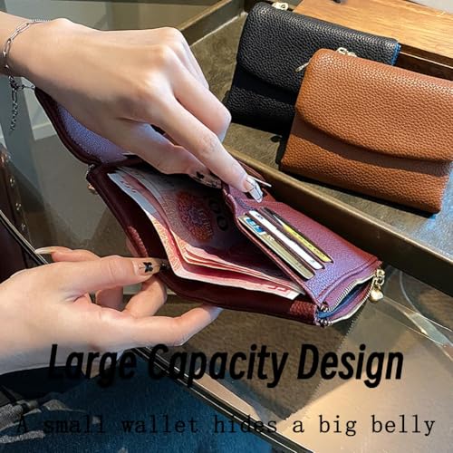Unisex Pebble Real Leather RFID Wallet, Unisex Clutch Bags with Credit Card Holder, Travel-Ready for Women & Men(Brown)3
