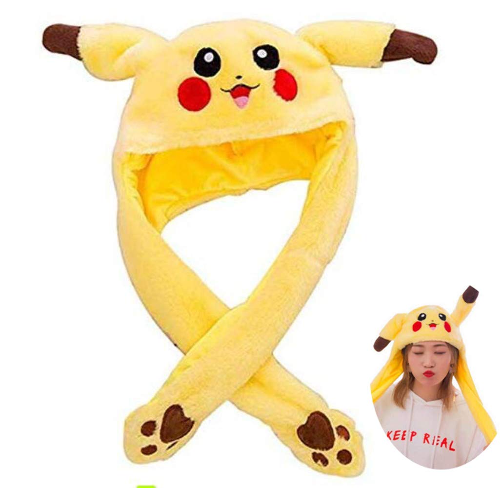 DDPP Rabbit cute animal hat plush hat is very interesting, THAT can move the ear yourself, plush toy, gift