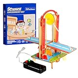 FoxiSteam STEMおもちゃ 男の子 女の子 6-7歳 8-13歳 サイエンスキット 木製電動リフトブリッジ用 クリスマス 誕生日プレゼント 6 7 8 9 10 11 12 13 14歳以上 男の子 ティーンズ ギフトアイデア