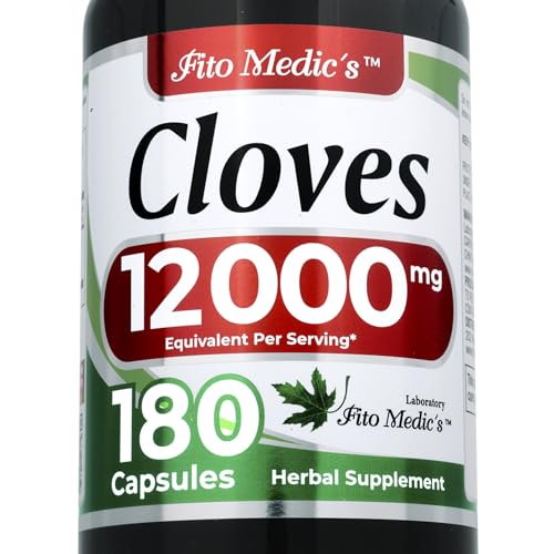 FITO MEDICS Lab Clove Capsules| Clove Supplement | 180 Capsules