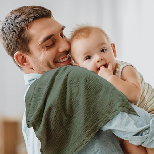 Musselintücher für Baby-Musselinquadrate, Spucktücher Baby,Wickeldecken für neugeborene Jungen und Mädchen, 5er-Pack atmungsaktive und Mullwindeln Spucktücher Wickeltücher für Kleinkinder 006