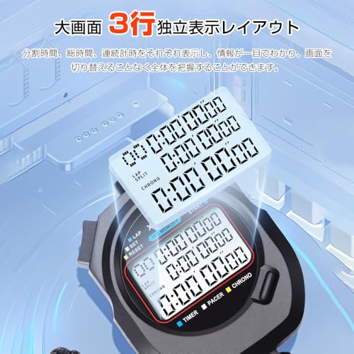 JetWave ストップウォッチ ブラック