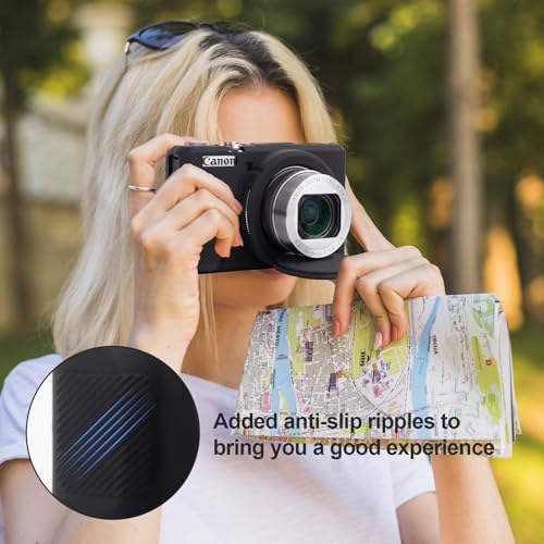 Rieibi Silicone Case for Canon G7 X Mark III Case, G7X Mark III Accessories with 2 pcs sreen Protectors,Detachable Lens Cover for Canon G7X III Cover by Rieibi - Image 6