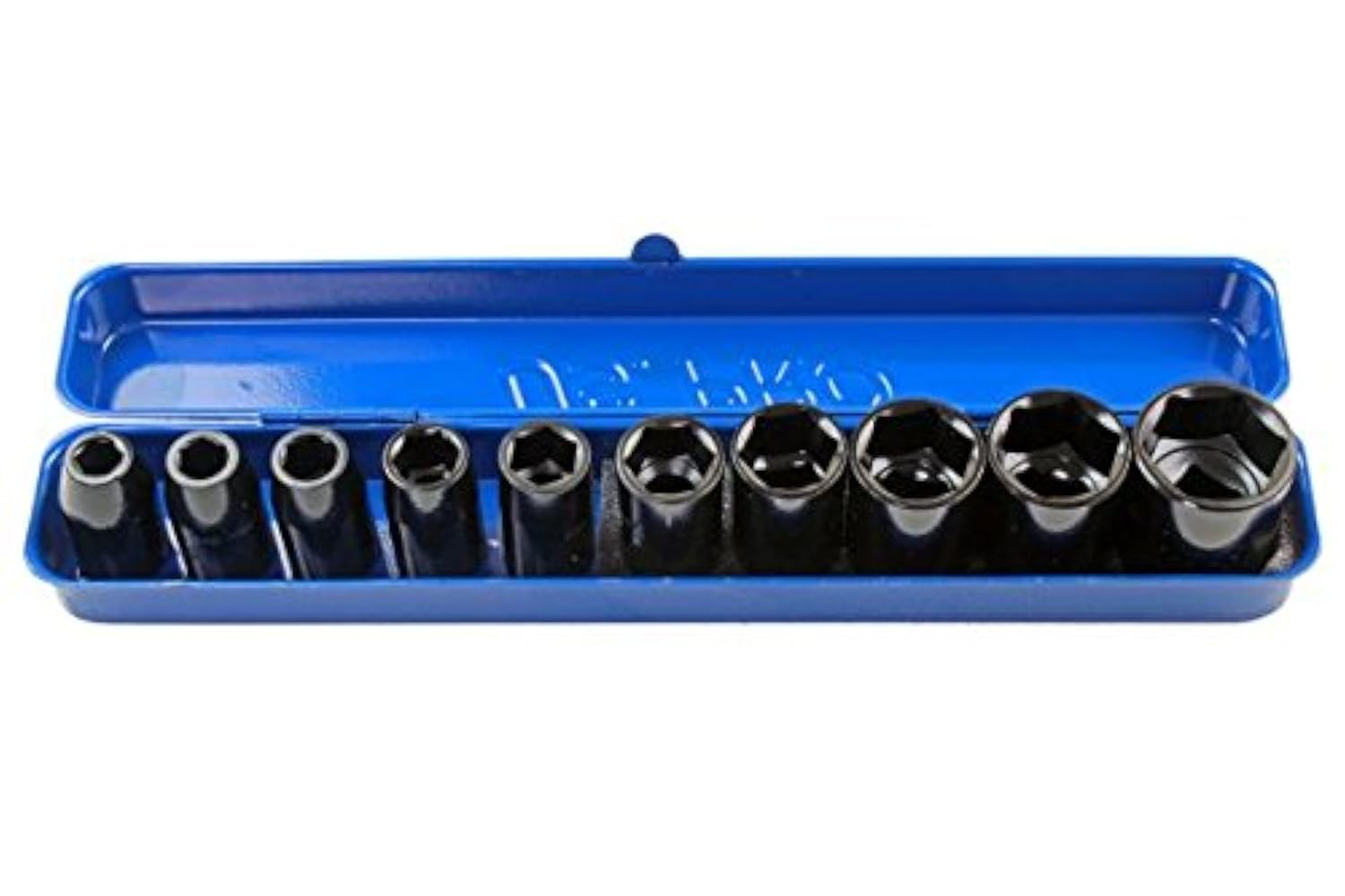Bergen Us Pro 10Pc 1/2"Dr Shallow Impact Socket Set Metric Mm B1396