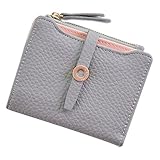 ❤️Mini Portemonnaie,Damen Leder Kleine Süß Mini Brieftasche Holder Zip Geldbörse Clutch Handtasche Mini Portemonnaie Münze Brieftasche für Frauen Handgefertigtes Portmonee (Schwarz)vier Set Handtasche Schultertaschen Vier Stücke Einkaufstasche Crossbody Wallet Umhängetasche + Umhängetasche + Handtasche + Geldbörse Paket Große Kapazität (38CM, Braun)