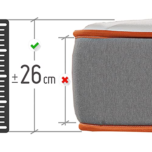 What The Sleep I Colchón sostenible Premium viscoelástico Soja Natural y HR, 26cm I Modelo Rock I 135x190 I Gris I Firmeza Alta, Confort Total I Transpirabilidad Alta I Protección higiénica - imagen 7