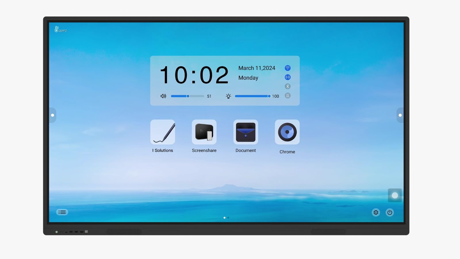 ISOLUTIONS 75 Inch Interactive Flat Panel UHD UltraTouch Display Interactive Flat Panel Monitor 3840x2160 Pixels Latest Android Version Ideal for Office 8GB 128GB|(Without Camera)-Silver-image-19
