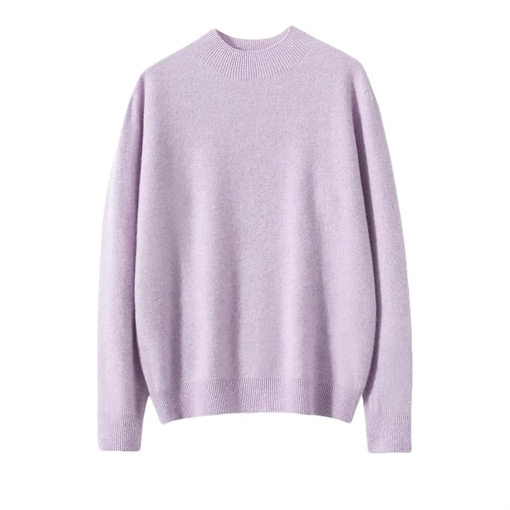 Damski sweter okrągły dekolt miękki ciepły sweter damski solidny casualowy dzianinowe topy