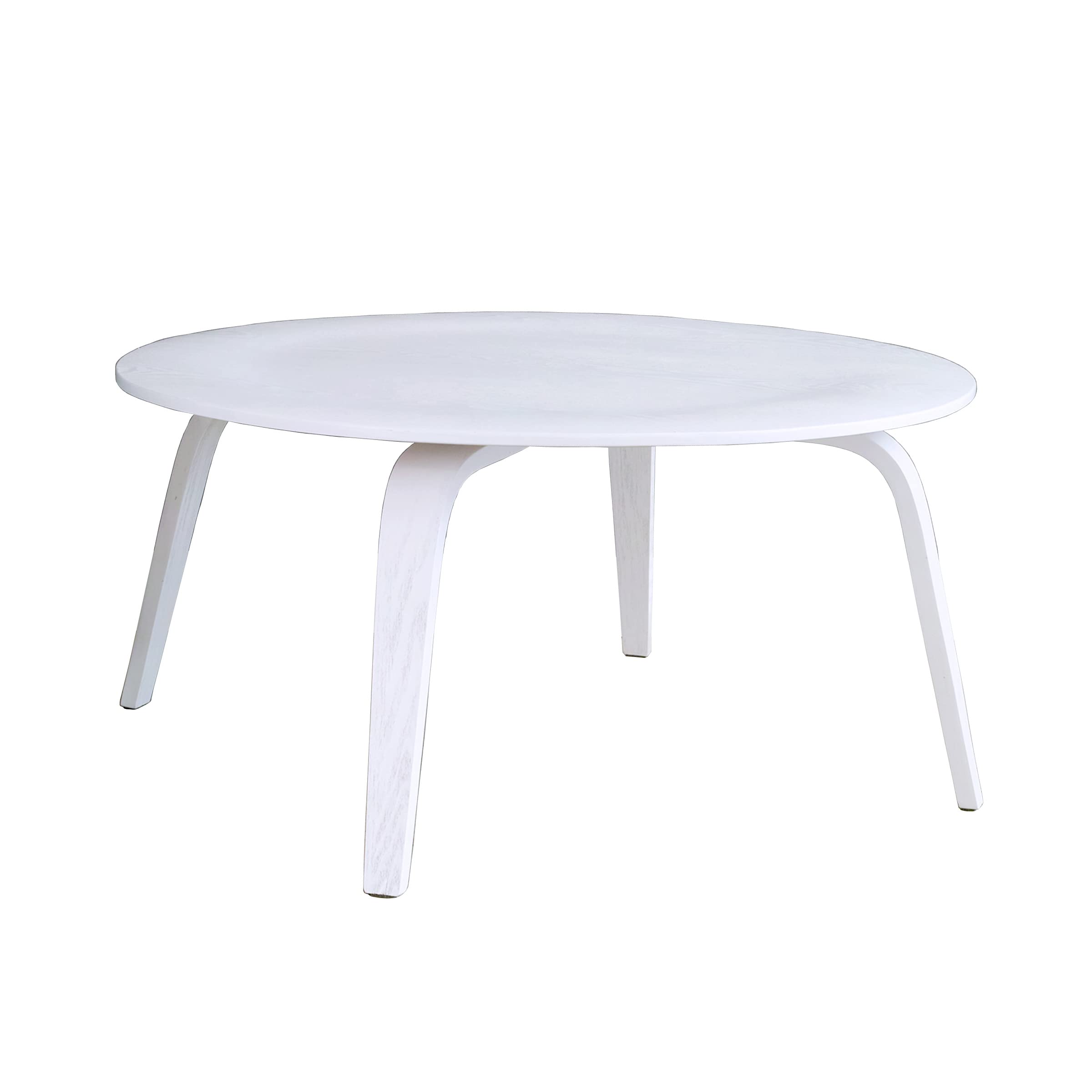 North Orange イームズ 円形 ローテーブル CTW (ホワイト) 木製 リビングテーブル デザイナーズ リプロダクト