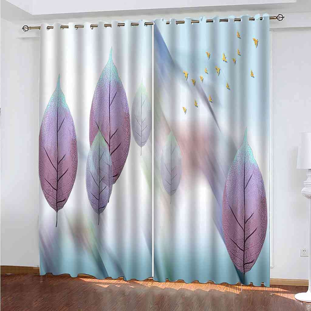 Rideaux occultants 100% polyester isolant thermique phonique 3D