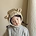 WEISUYUUS Kids Cosy Earflap Hat Winter Lamb Wool Warm Bonnet Caps for Boys and Girls Fashionable Infants Head Wrap Bonnet Hat