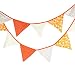 Orange Vintage Fabric Flag Buntings Garlands Wedding Birthday Party Decoration