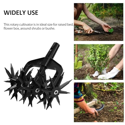 Herramienta rotativa para cultivar suelo de jardín miniatura 2