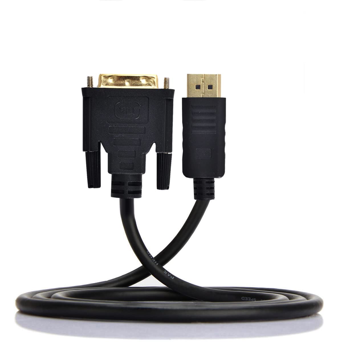 DisplayPort DP macho fuente a DVI macho enlace único video 1080p 60hz cable 6ft 5.9 ft para monitor DVI 2