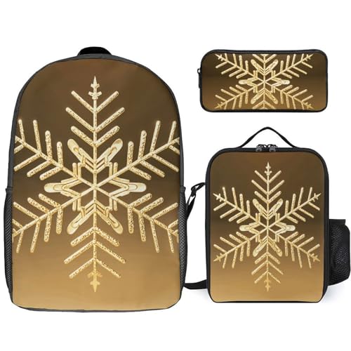 Sac à dos pour ordinateur portable résistant avec trousse et sac à déjeuner complet