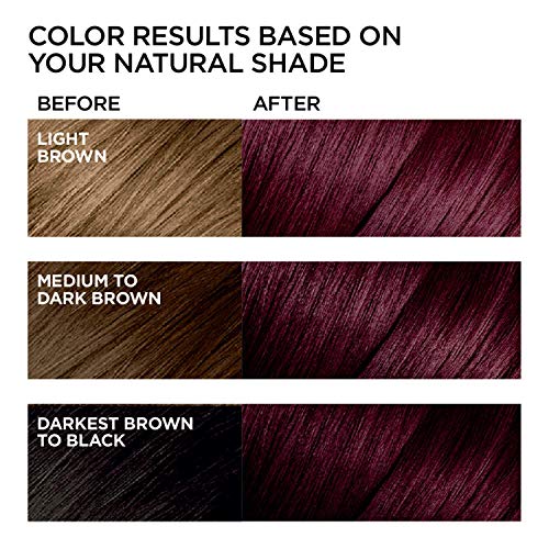 L'oreal Paris Feria Multi-Faceted Shimmering Permanent Hair Color Hair Dye, V38 Violet Noir (Intense Deep Violet) #TOP3