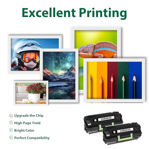 Image of Extra High Yield 24B6020 Toner Cartridge Black New Chip for XM7155 XM7163