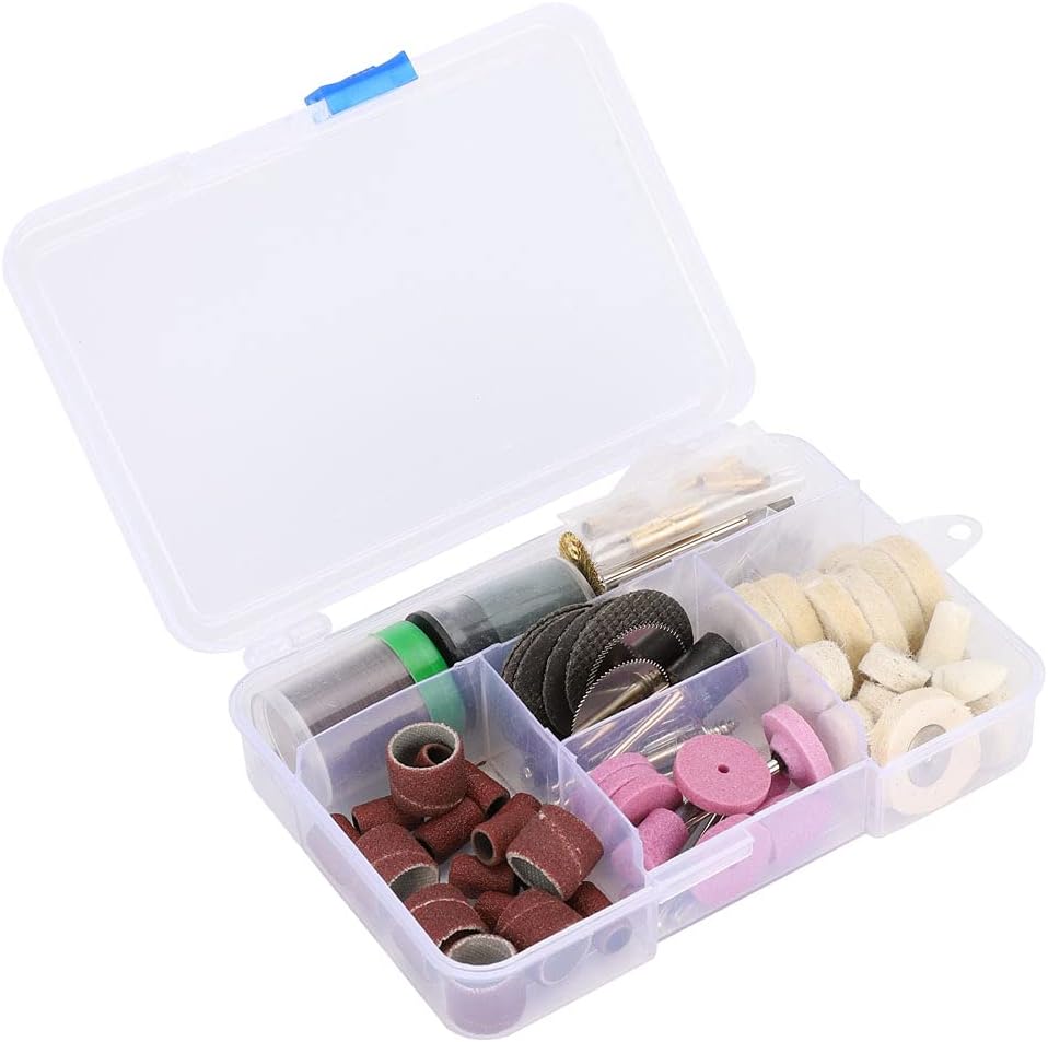 125pcs Rotary Tool Kit Electric Grinder Accessories Grinding Polishing Drilling Bits for Metal Wood Jewelry Crafting DIY Projects