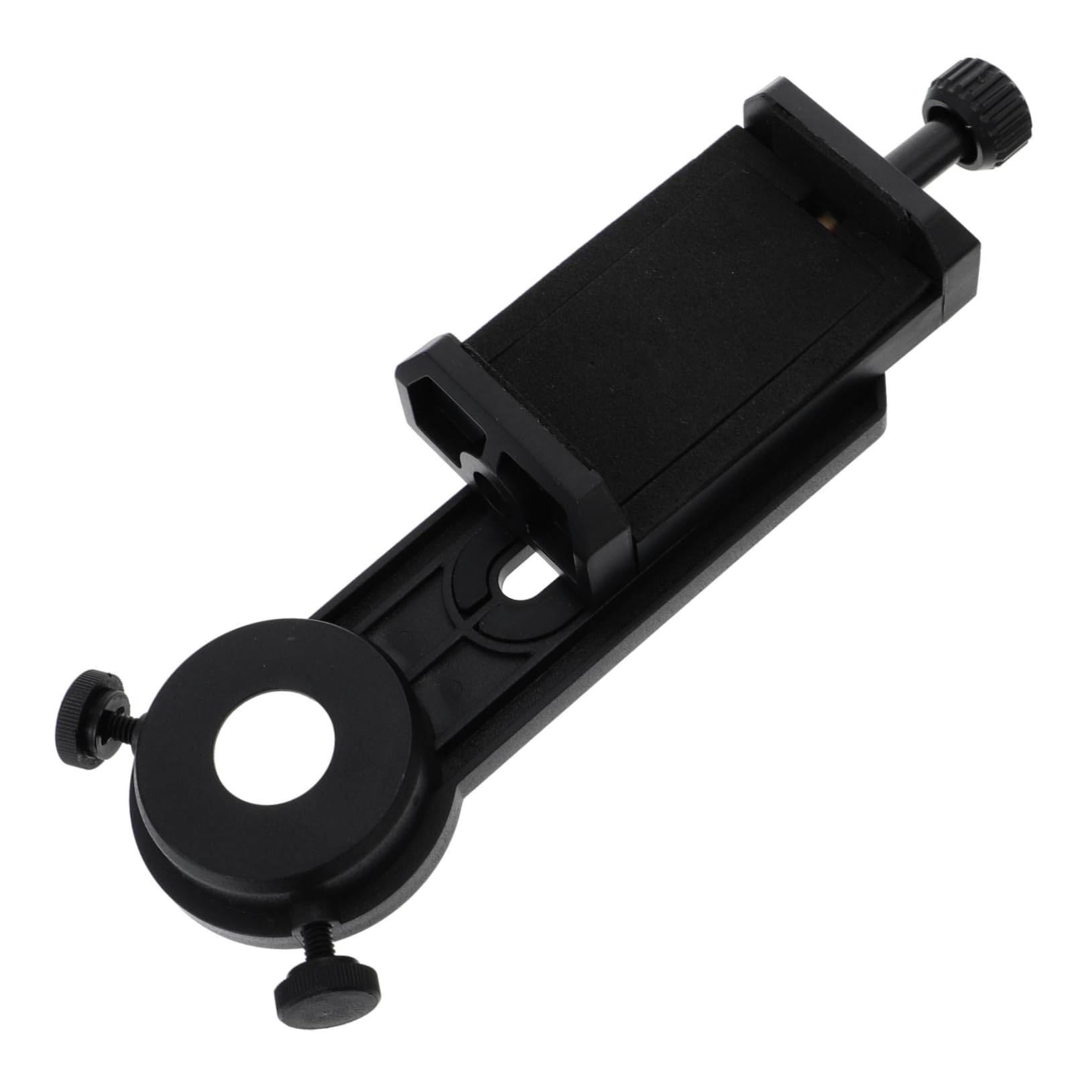 Soporte para fotografía teléfono de ABS con conexión estable para microscopio y binocular 8