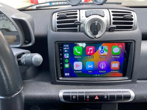 【 Wireless CarPlay e Android Auto 】 connettività wireless unica che si connette facilmente al telefono iOS tramite Bluetooth o WiFi per facilitare il controllo vocale, la navigazione, le chiamate, l'invio e la ricezione di messaggi e l'ascolto di musica. la connettività cablata di Android Auto è più stabile.