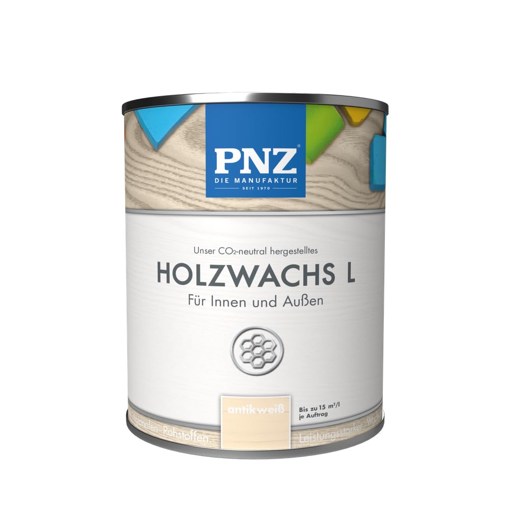 PNZ Holzwachs L 2.5L antikweiß lösemittelfreier Wachsanstrich für Innen und Außen
