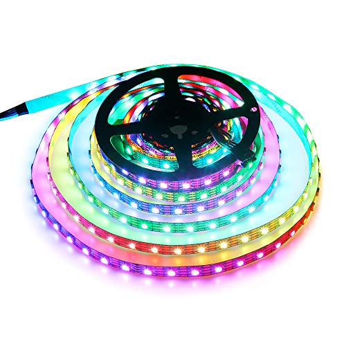Exclusive Discount 🔥 WS2815 (12V WS2812B) LED 5M 300 Pixels Aclorol Individual Addressable 5050 RGB LED Flex Strip Light Non-Waterproof Black PCB DC 12V