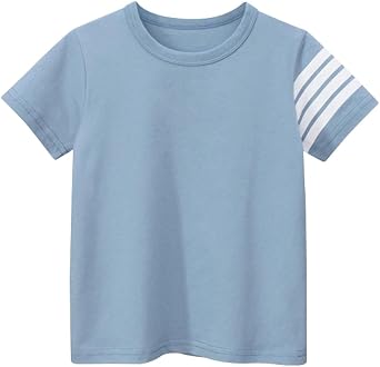 Toddler Boys SOLID1 Graphic Tees, Cotton T-Shirts, Multiple Colors Available, Crew-Neck, Regular Fit, Short Sleeve, Classic Style, 2-7 Years