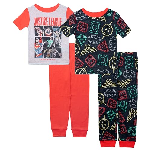 DC Comics The League 4-Piece Cotton Pajama Set