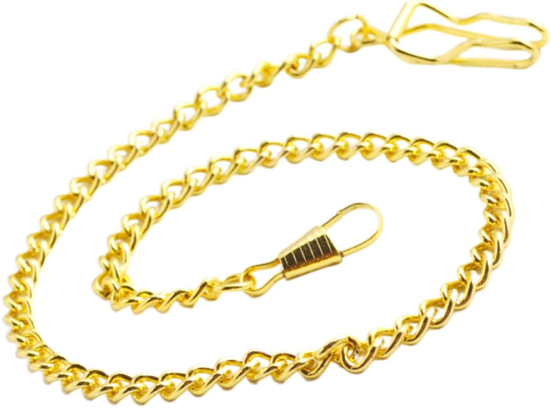 4 Pack 39cm Metal Pocket Watch Chain for Men Retro