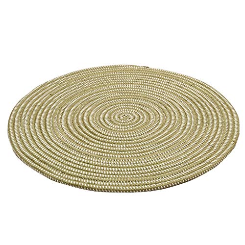 Tapis rond en corde isolant et lavable pour chaise et chambre - 2
