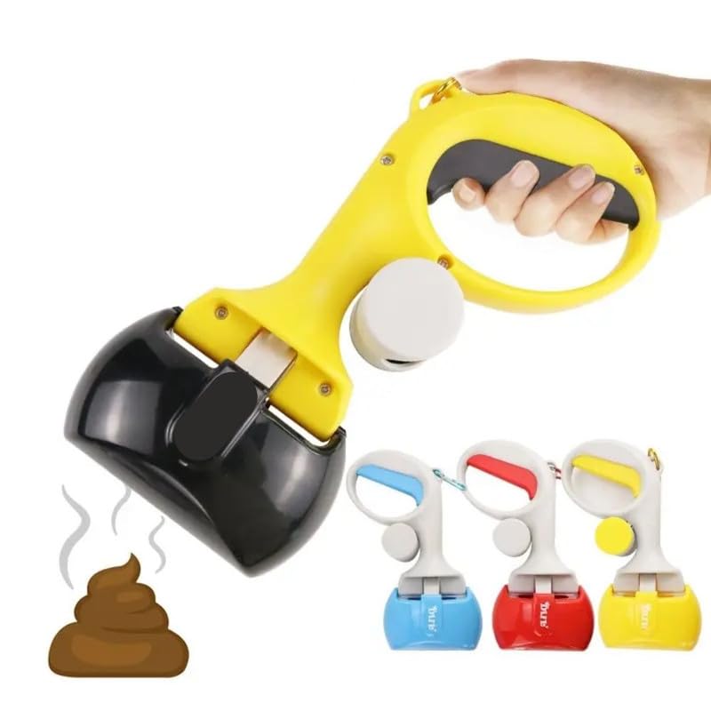 Dog Trust Portable Plastic Pet Poop Collector Grabber Picker with Waste Bag Dispenser Durable Dog Poop Pick Up Tool for Outdoor/Indoor Cat and Dog Animal Waste (Blue) (B0CLV1F4KN) Amazon Price History, Amazon Price Tracker