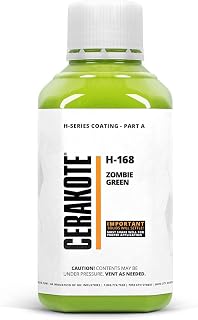 CERAKOTE (Oven Cure) H-Series Zombie Green [ 16oz ] H-168P - Our Ceramic Technology Combines Performance with Color on All- Metals, Polymers + More - (Part B) Included