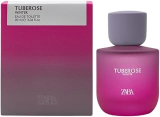 Zara Tuberose Winter Perfume for Women EDT Eau de Toilette 90ml (3.04 fl. oz.) Warm Floral Fragrance with Sandalwood Vanilla Amber & Musk Cozy & Feminine Winter Scent