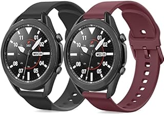 Meliya For Samsung Galaxy Watch 3 Strap 45mm, Silicone Soft Breathable Strap for Samsung Galaxy Watch 3 45mm Strap