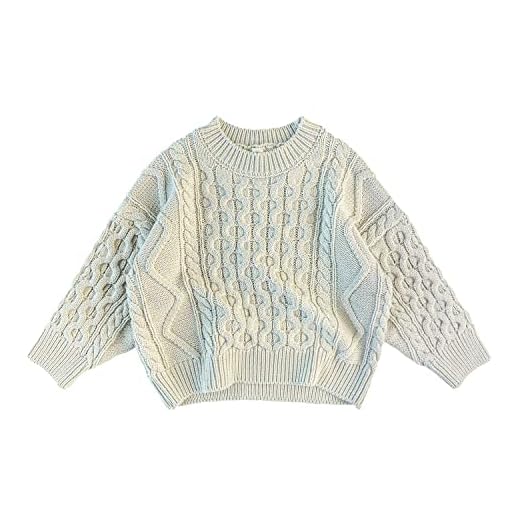 Bebé Niño Niñas Prendas de Punto Manga Larga Suéter Sudaderas Jersey de Invierno(5-6 años,Blanco,Tamaño 130)