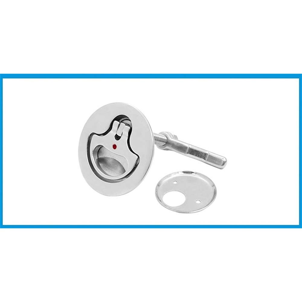 Stainless Steel Hinges Marine Grade Pontoon Door Latch Marine 316 Stainless Steel Flush Pull Hatch Lift Adjustable Locking Arm Height Boat Cam Latch With Back Plate Es Marine Boat Hatch