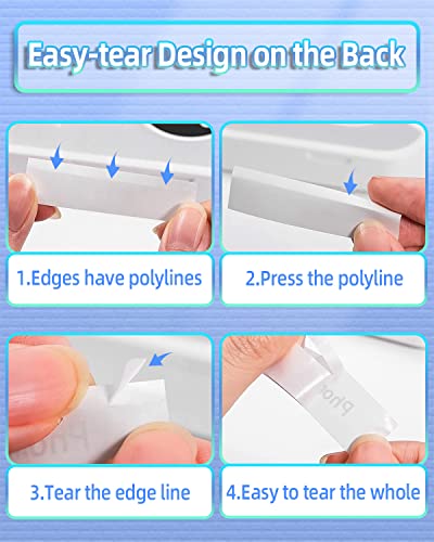 Continuous Label Maker Tape Refill, Compatible With Phomemo D30 D35 Label Printer, Non-Precut Self-Adhesive Labeling Paper, White Blank Sticker Labels, 0.59'' X 19.68 Ft (15Mm X 6M), 3 Rolls #TOP5