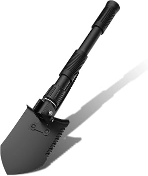 Tactical Shovel for Self Defense, Multi-functional Shovel, Multi-Stage Adjustment, Emergency Tool, Snow Removal, Disaster Prevention, Car Scoop, Pickaxe, Snow Removal, Outdoor Gardening, Gardening,