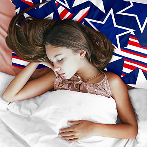 Housse de couette et 2 taies bleu étoilé pour un sommeil doux