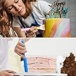 BEATURE-12-Pieces-Silicone-Stir-Sticks-Kit-Silicone-Applicator-Brushes-Silicone-Stirring-Bars-Stirring-Spoons-Silicone-Spatulas-for-Paint-DIY-Crafts-Mask-Mixing-Resin-and-Epoxy-Mixing