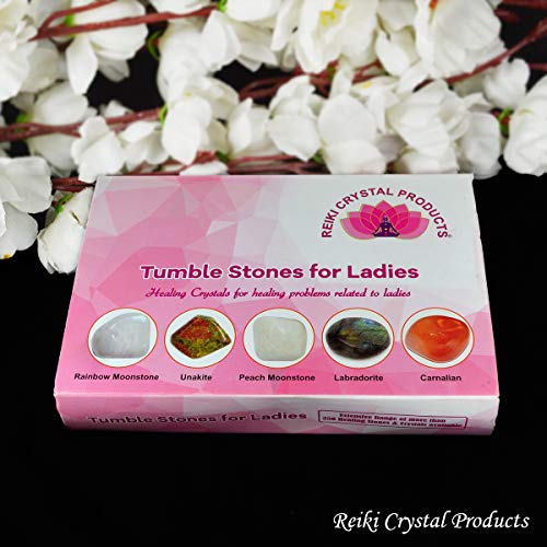 Image of Reiki Crystal Products Certified Natural Crystal Tumble Stone Kit | Multiple Crystal Stone Sets for Meditation, Reiki, Chakra & Spiritual Practices