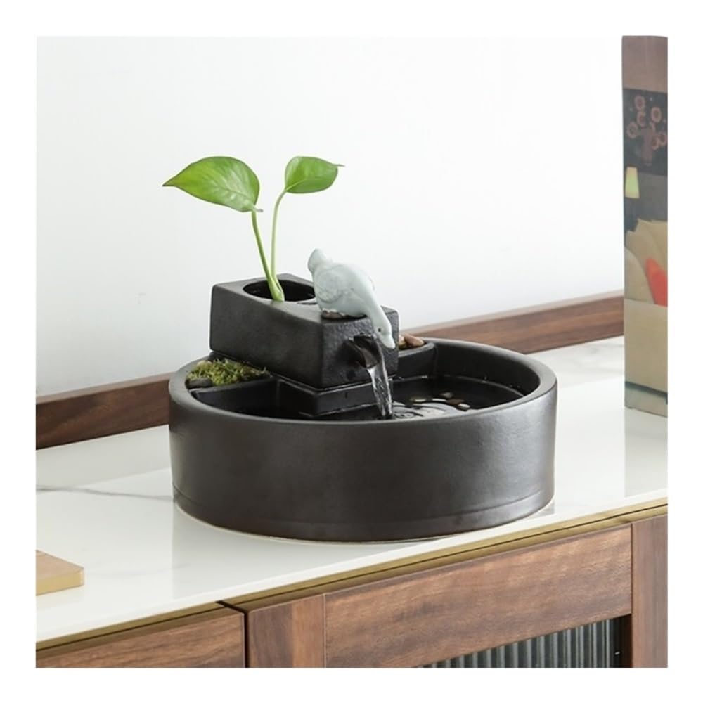 Fuente de Escritorio, Fuente de relajación Creativa de sobremesa con decoración de Agua Corriente