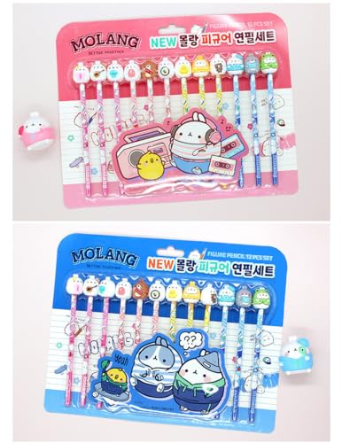 Set de Lápices Molang con Figura Miniatura 12 pzas miniatura 7