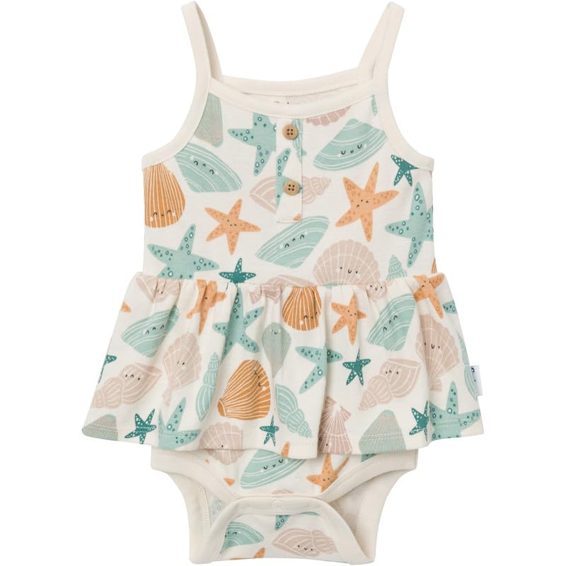Image of Gerber Baby Girls Multi-Pack Sleeveless Onesies Bodysuit