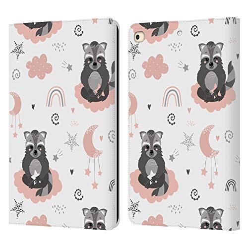 Étui portefeuille iPad 9.7 en cuir Haroulita motifs raton laveur