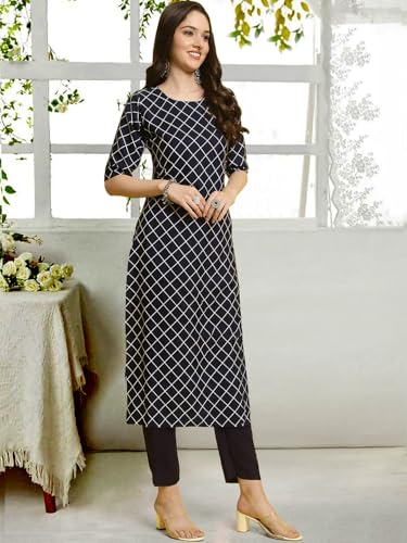 Image of Tee Projekt Straight Kurta & Pant for Women Ethnic Kurta Set for Women (Pack of 2)