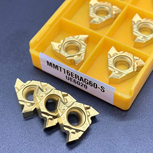 10 teile/schachtel MMT16IR MMT16ER AG55 AG60 AG60-S VP15TF ER6020 US735 CNC Gewinde Fräser Hartmetall Werkzeug MMT 16ER 16IR Drehen werkzeug (Size : MMT 16ER AG55, Color : VP15TF)
