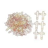 SEWACC 40Pcs Cross Shape Bible Paper Clips Memo Clamps for Office School Unique Design with Finish for Organizing Documents Crafting