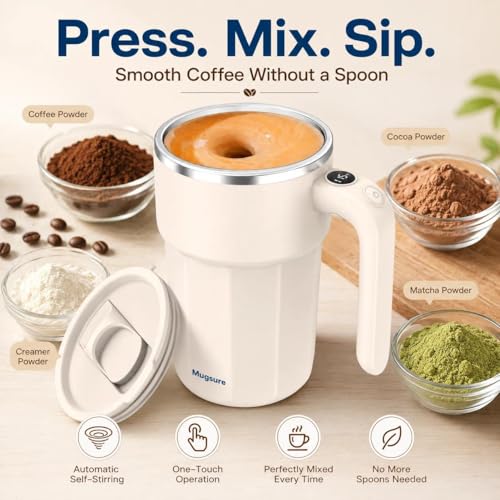 Taza automática mezcladora 12.5 oz acero inoxidable miniatura 2